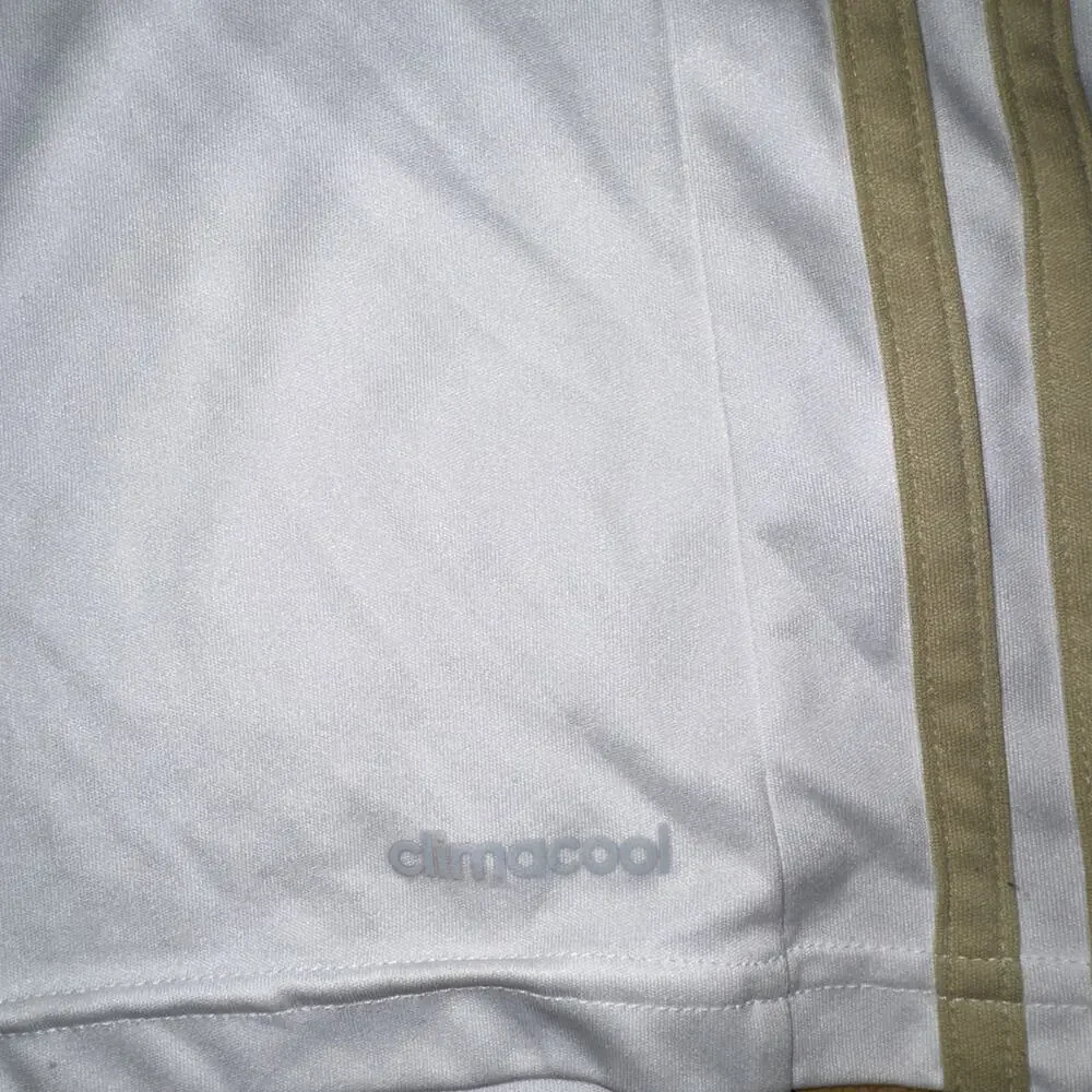 Adidas FC Golden State Soccer Jersey Large 21x23 White Gold